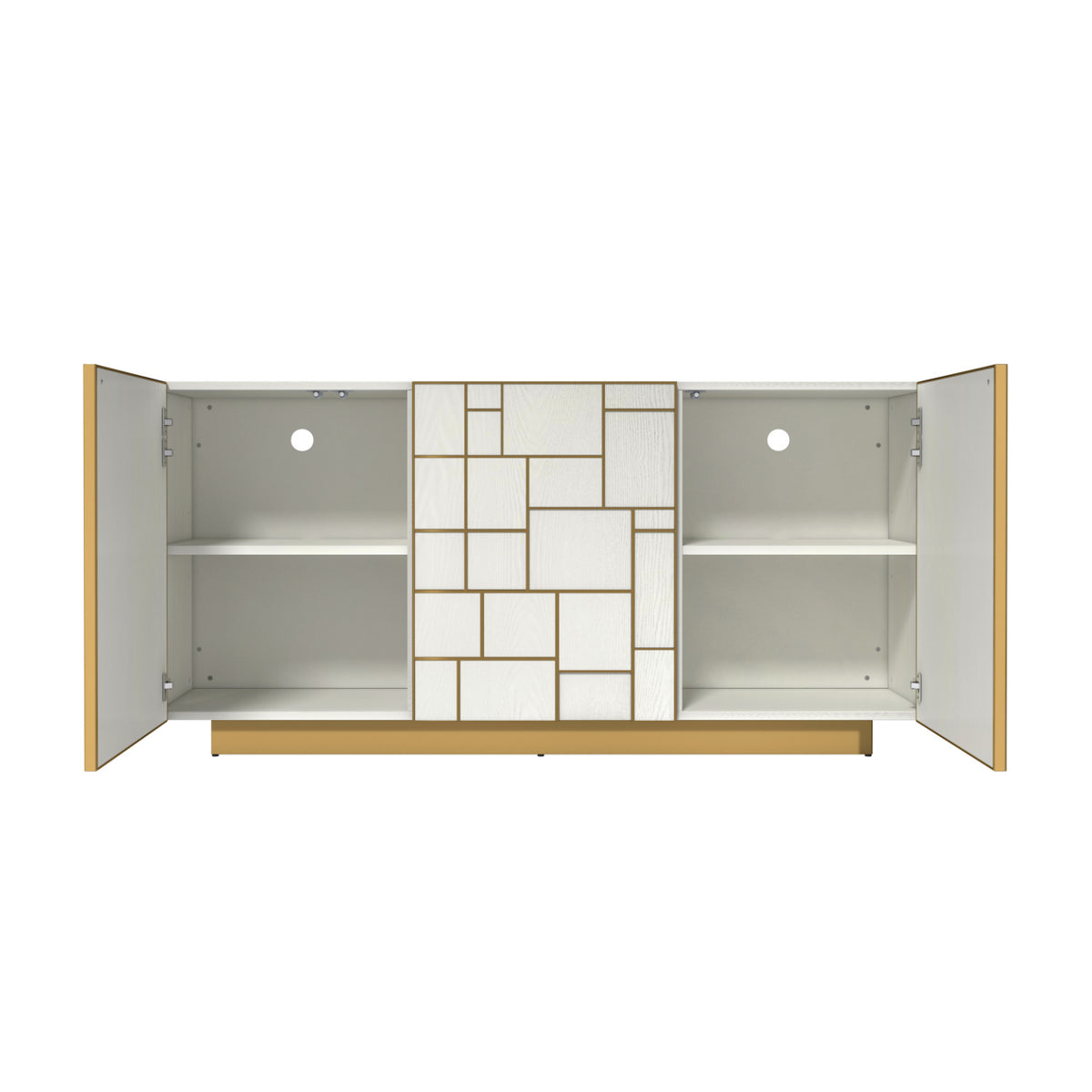 3-Door Freestanding Storage Cabinet Sideboard Buffet | OROA