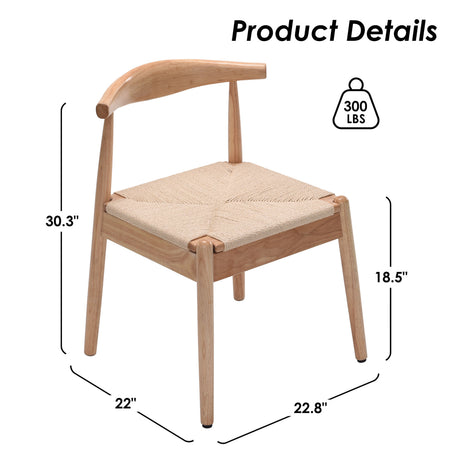Modern European furniture - Handwoven Dining Chairs (2) - www.oroa.com