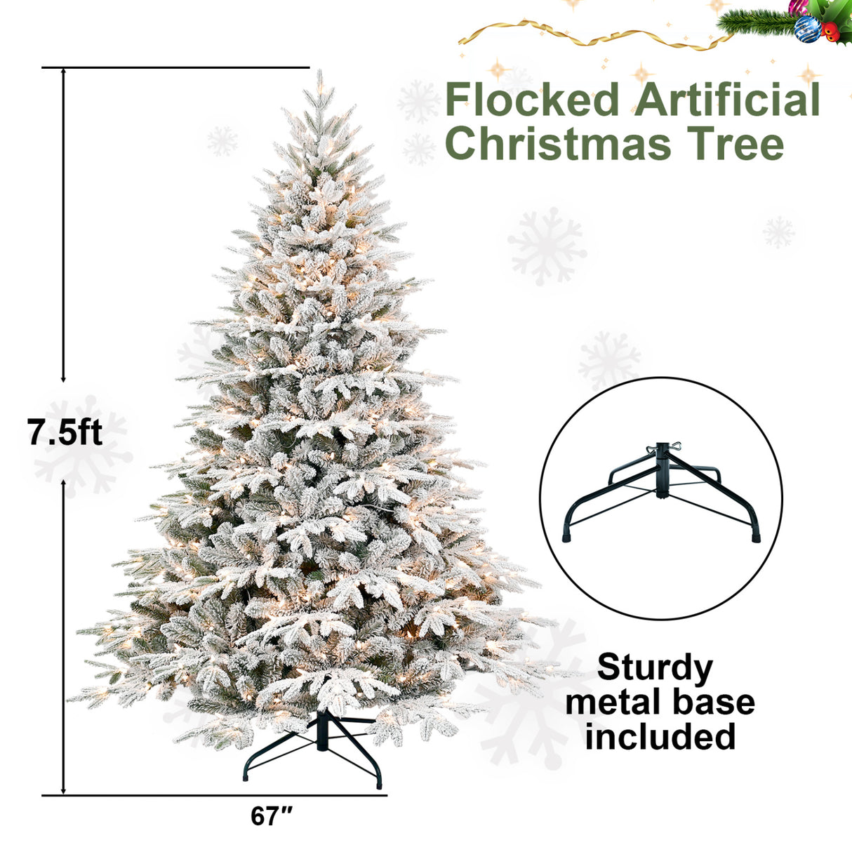 Snowy Artificial Christmas Tree | OROA