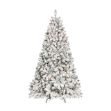 7' White Flocked Christmas Tree | OROA