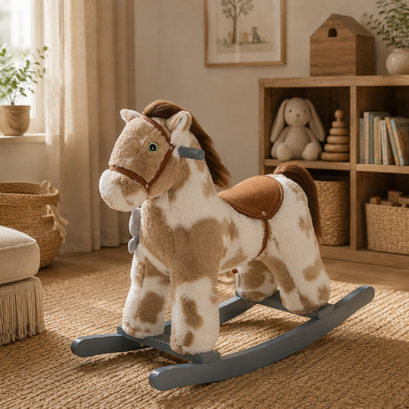Plush Kids Rocking Horse Toy | OROA Kids