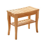 Modern European furniture - 2-Tier Slatted Functional Shower Bench Stool - www.oroa.com