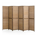Modern European furniture - 6-Panel Hand-Woven Bamboo Room Divider - www.oroa.com