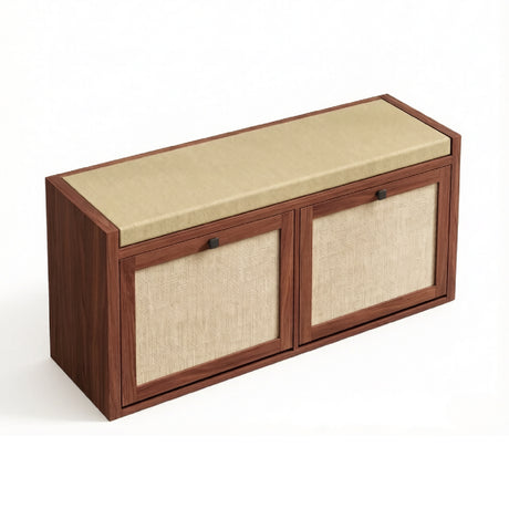 Brown Shoe Storage Bench | OROA