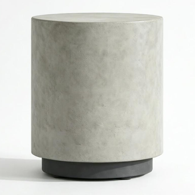 Modern European furniture - Gray Round End Table - www.oroa.com