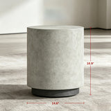 Modern European furniture - Gray Round End Table - www.oroa.com