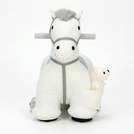 Kids Soft Plush Electric Ride-On Pony Horse | OROA Kids