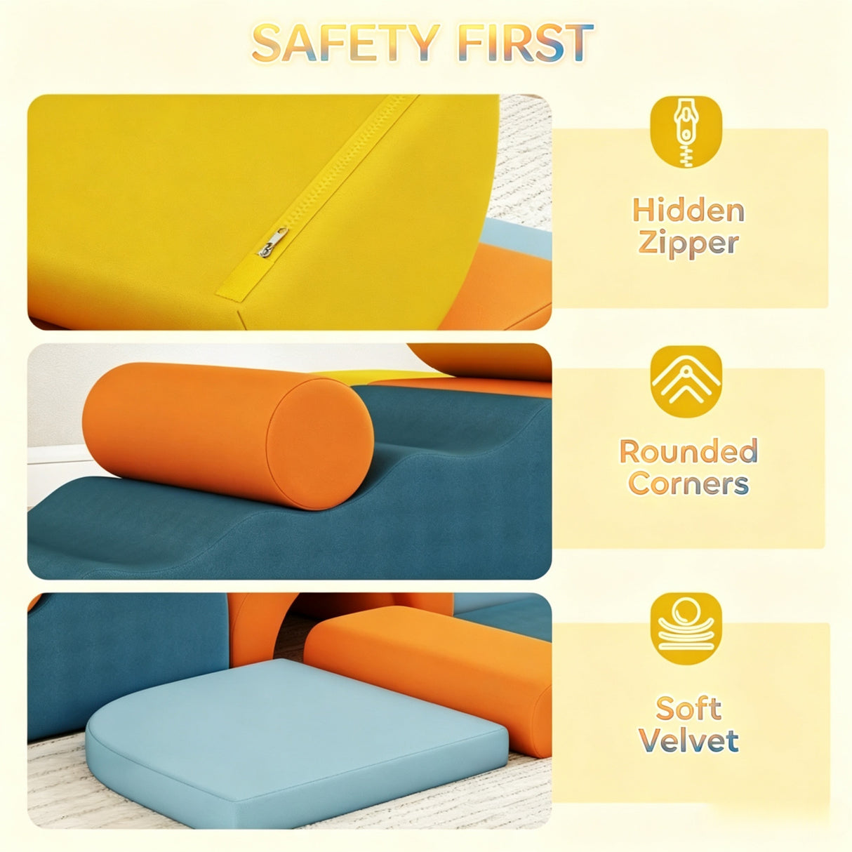 Modular Soft Play Blocks Set | OROA Kids