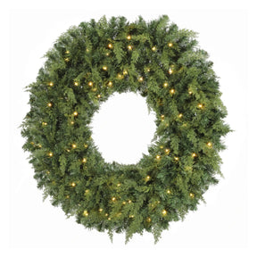 Modern European furniture - Pre-Lit Crestwood Spruce Christmas Wreath - www.oroa.com