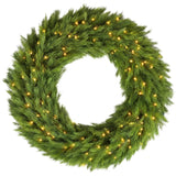 Pre-Lit Norwegian Spruce Christmas Wreath | OROA