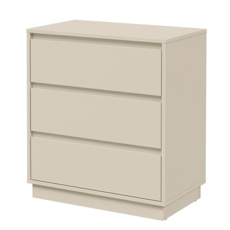 Modern European furniture - Wooden Beige 3 Drawer Dresser Set of 2 - www.oroa.com