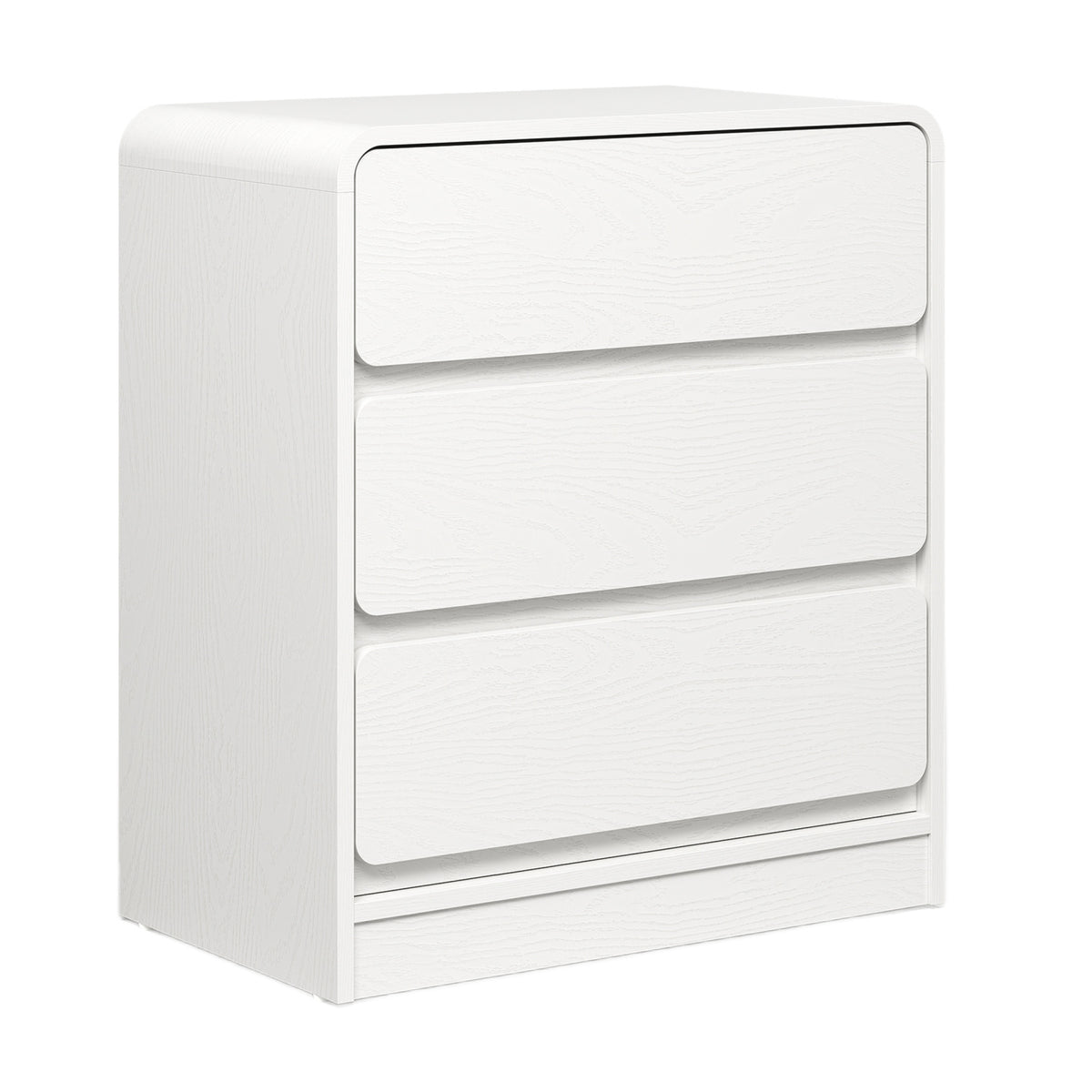 Modern European furniture - White 3-Drawer Nightstand Set (2) - www.oroa.com