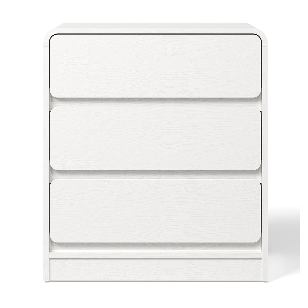 Modern European furniture - White 3-Drawer Nightstand Set (2) - www.oroa.com