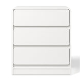 Modern European furniture - White 3-Drawer Nightstand Set (2) - www.oroa.com