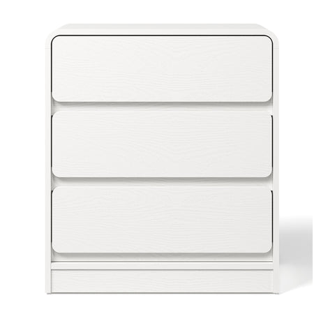 Modern European furniture - White 3-Drawer Nightstand Set (2) - www.oroa.com