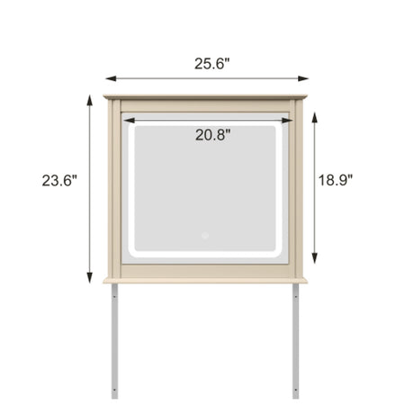 Beige LED Vanity Mirror | OROA