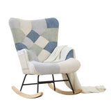 Fleece Upholstered Nursery Rocking Chair | OROA Kids