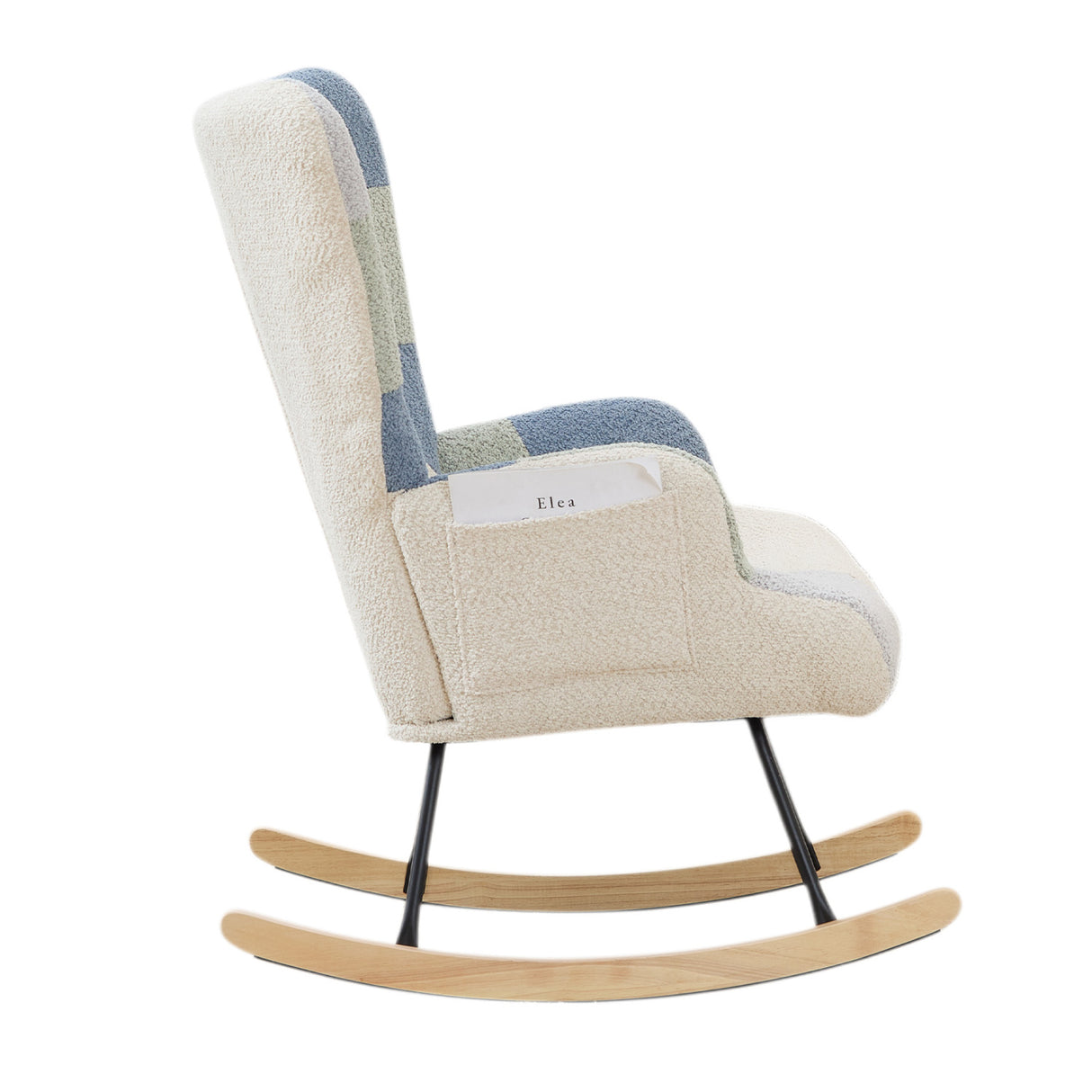 Fleece Upholstered Nursery Rocking Chair | OROA Kids