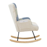 Fleece Upholstered Nursery Rocking Chair | OROA Kids