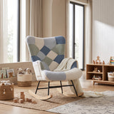 Fleece Upholstered Nursery Rocking Chair | OROA Kids