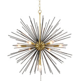Modern European furniture - Modern Black and Gold 7-Light Sputnik Chandelier - www.oroa.com