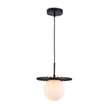 Modern European furniture - Modern Black Globe Pendant Light - www.oroa.com
