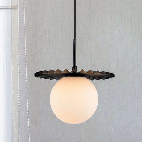 Modern European furniture - Modern Black Globe Pendant Light - www.oroa.com