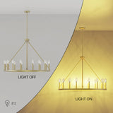 16-Lights Wagon Wheel Metal Chandelie by OROA