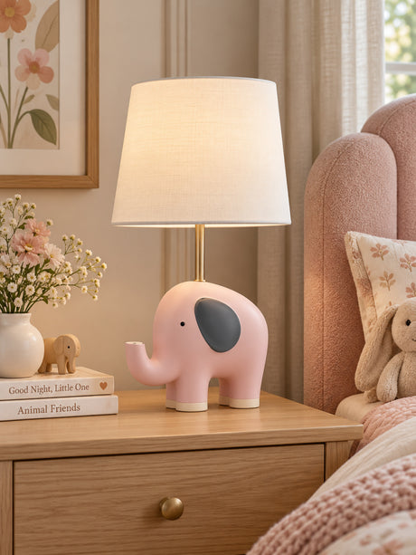 Modern European furniture - Pink Animal Polyresin Table Lamp - www.oroa.com