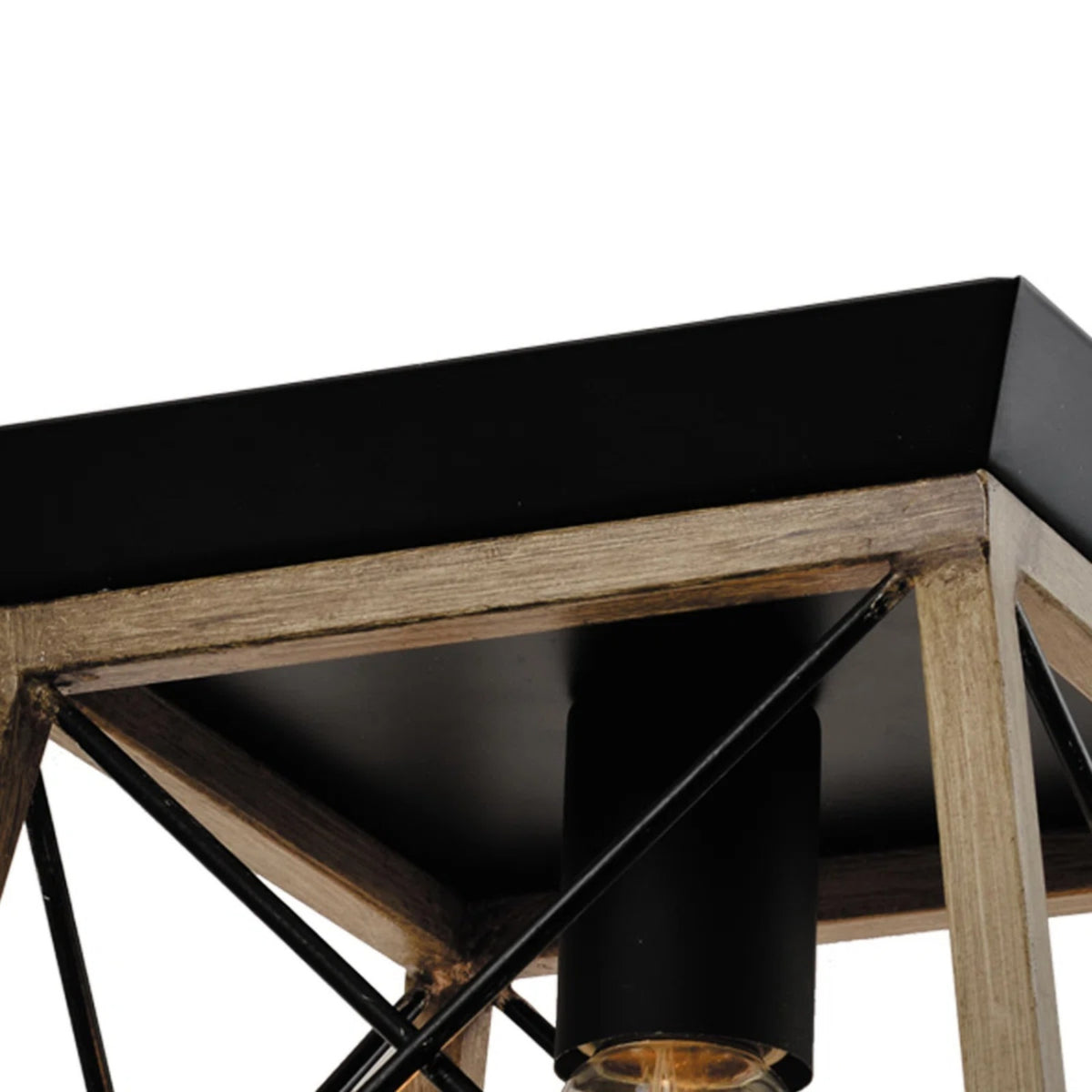 Modern European furniture - Industrial Wire Cage Flush Mount Light - www.oroa.com