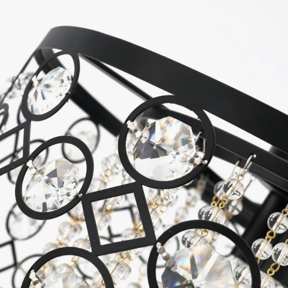 Black Drum Crystal Chandelier | OROA