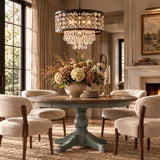Black Drum Crystal Chandelier | OROA
