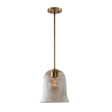 Modern European furniture - Modern Metal and Glass Bell Pendant Light - www.oroa.com