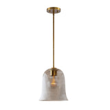 Modern European furniture - Modern Metal and Glass Bell Pendant Light - www.oroa.com