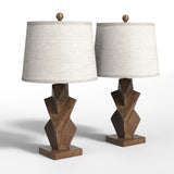 Modern European furniture - Wood Grain Table Lamps (2) - www.oroa.com