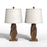 Modern European furniture - Wood Grain Table Lamps (2) - www.oroa.com