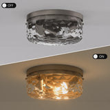 Modern Metal Glass Ceiling Lamp by OROA
