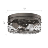 Modern Metal Glass Ceiling Lamp by OROA