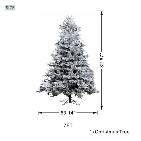 7FT Snow‑Flocked Christmas Tree | OROA