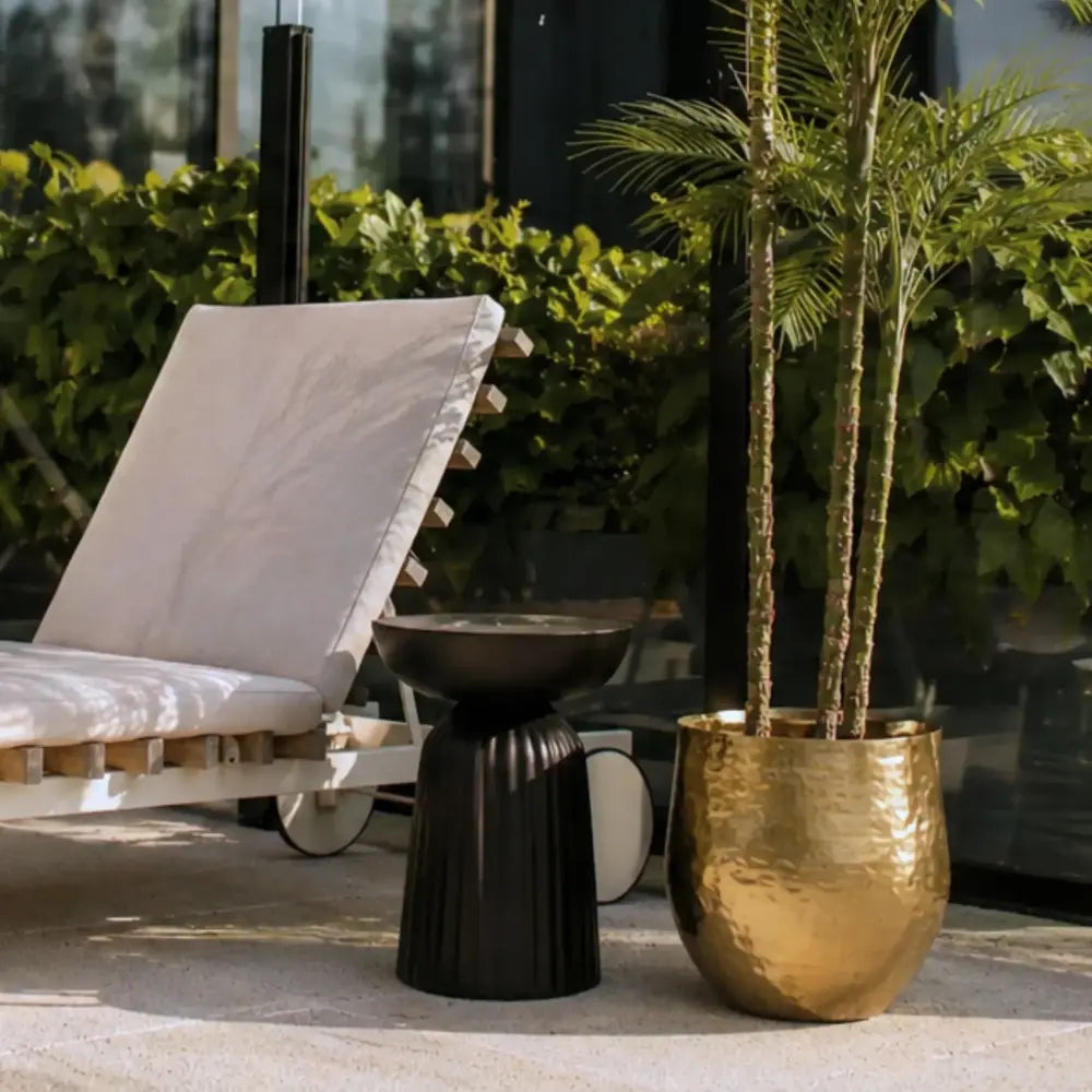 Black Wooden Accent Table - OROA