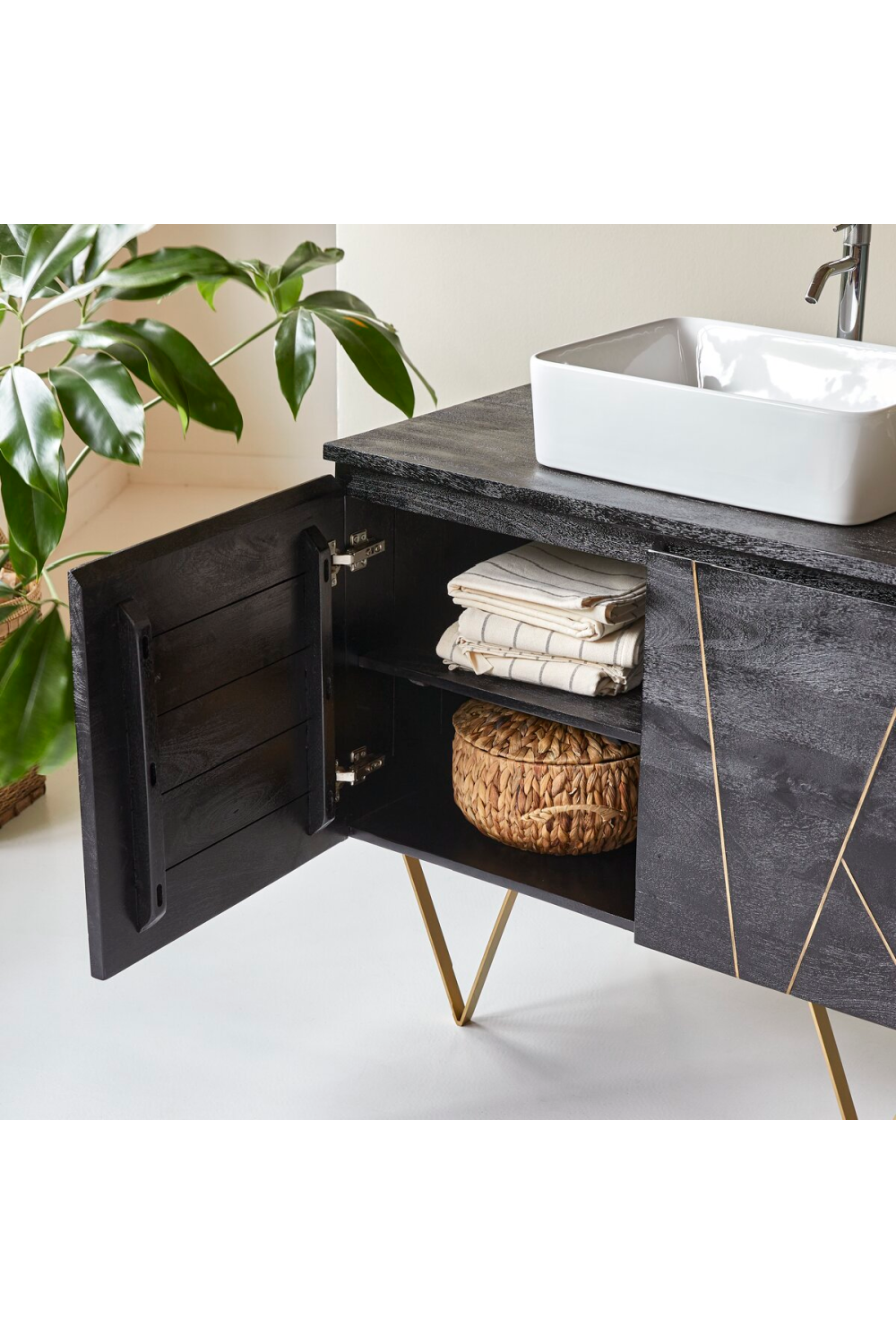 Solid Mango Vanity Cabinet | Tikamoon Liv | Woodfuniture.com