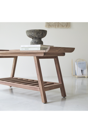 Solid Walnut Console Table | Tikamoon Pampa | Oroatrade.com