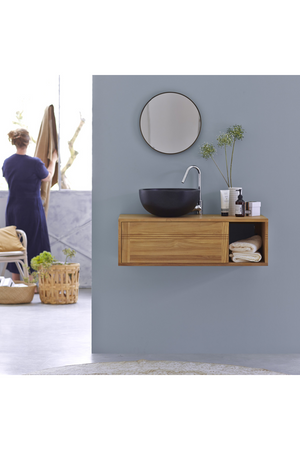 Metal Framed Round Mirror |e Tikamoon Mina | OROA.COM