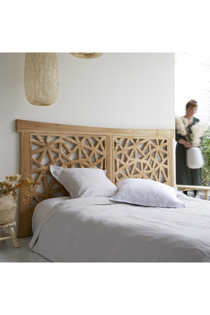 Solid Teak King Headboard 83" | Tikamoon Gentong | OROA TRADE