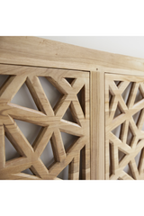 Solid Teak King Headboard 83" | Tikamoon Gentong | OROA TRADE