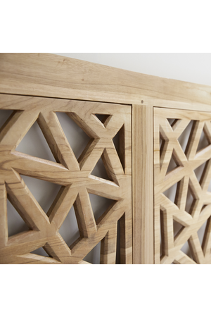 Solid Teak King Headboard 83" | Tikamoon Gentong | OROA TRADE