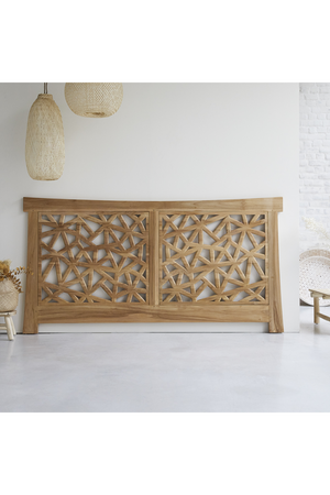 Solid Teak King Headboard 83" | Tikamoon Gentong | OROA TRADE