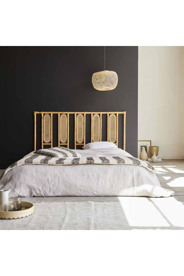 Caned Rattan Queen Headboard 63" | Tikamoon Paulette | OROA.COM