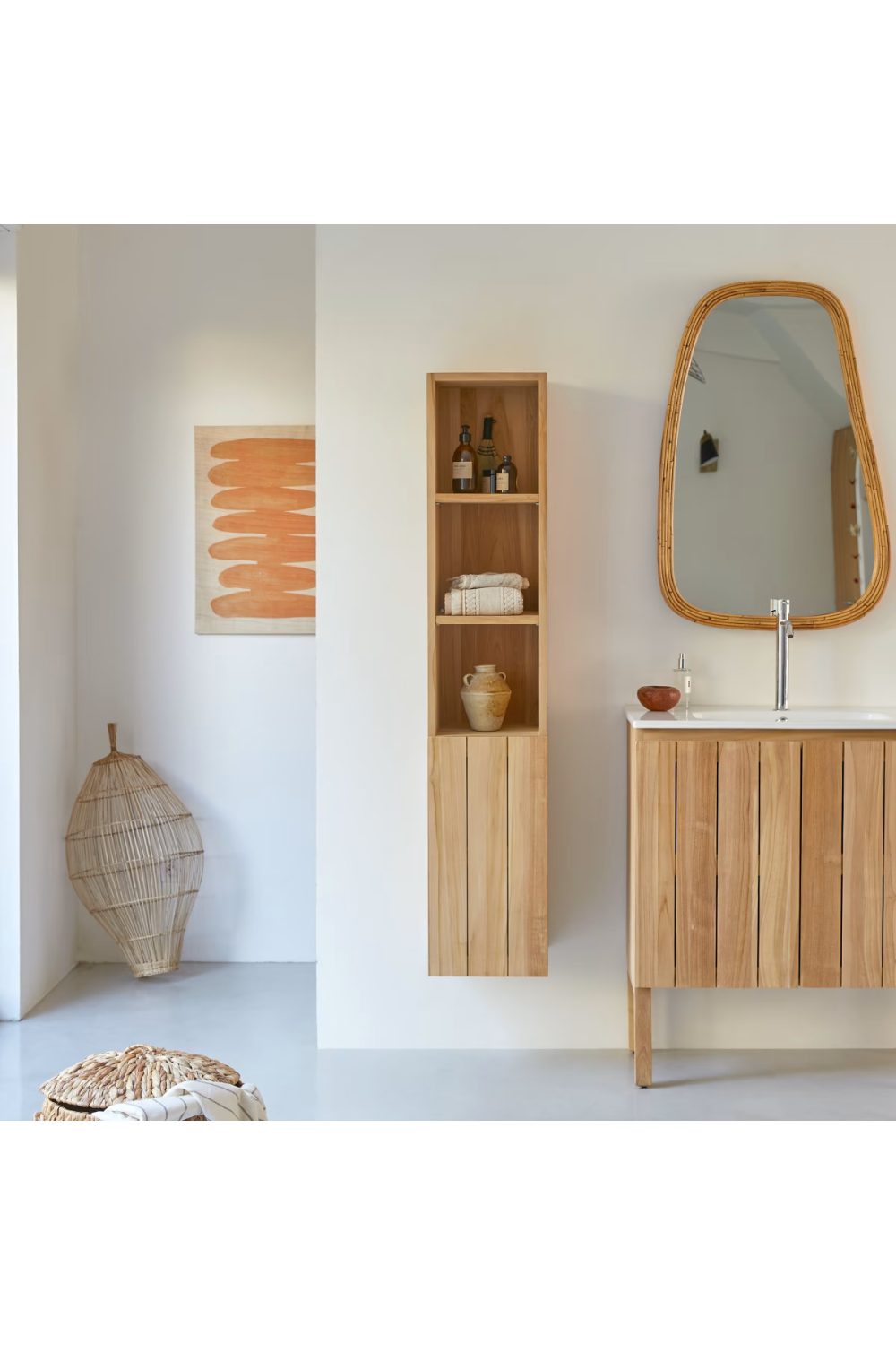   Solid Teak Column | Oroa.com
