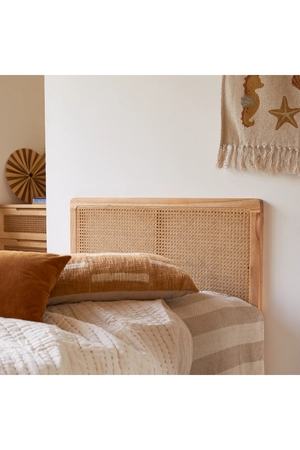 Rattan Canework Single Headboard | Tikamoon Adele | OROA.COM